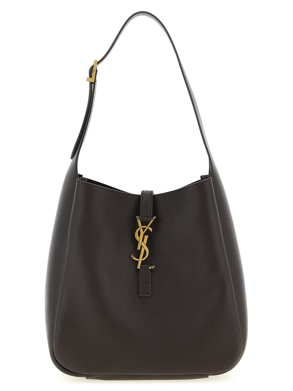 Saint Laurent Brown Calfskin Shoulder Bag