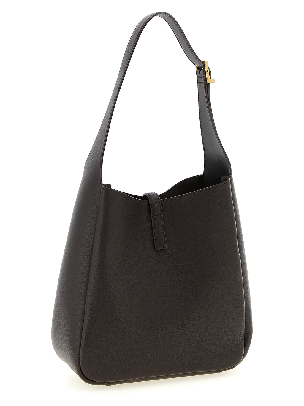 Saint Laurent Brown Calfskin Shoulder Bag