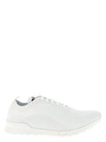 Kiton White Cotton Athletic Sneakers