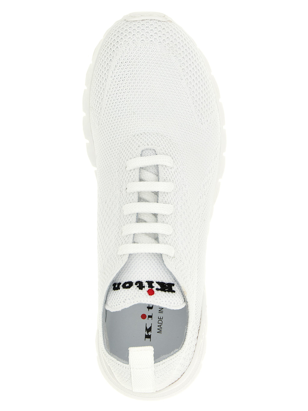 Kiton White Cotton Athletic Sneakers