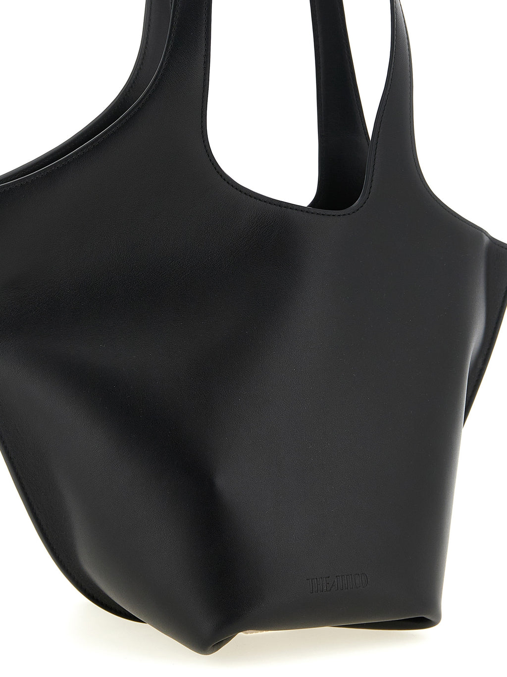 The Attico Black Calfskin Shoulder Bag