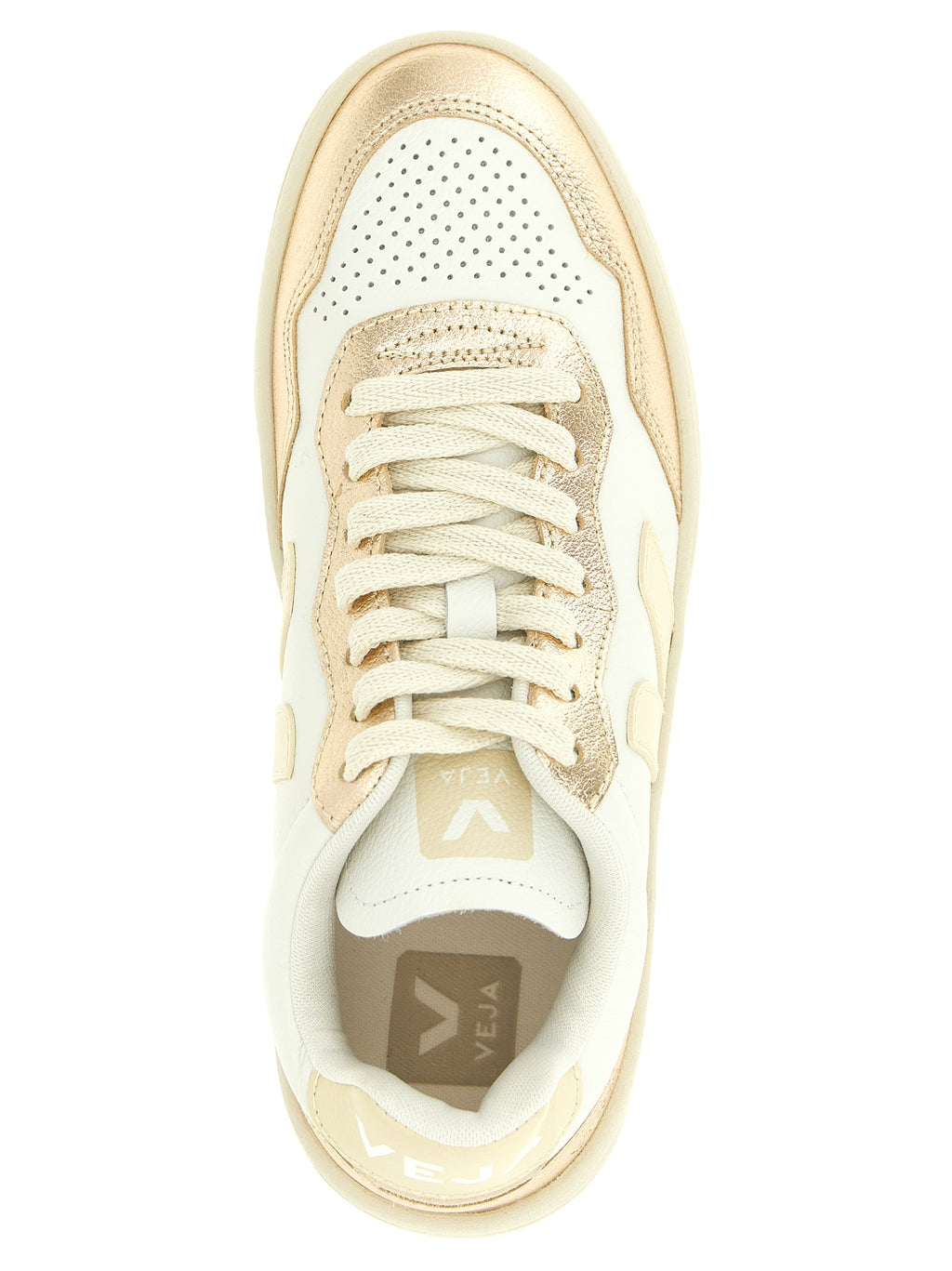 Veja Gold Genuine Leather Low Top Sneakers