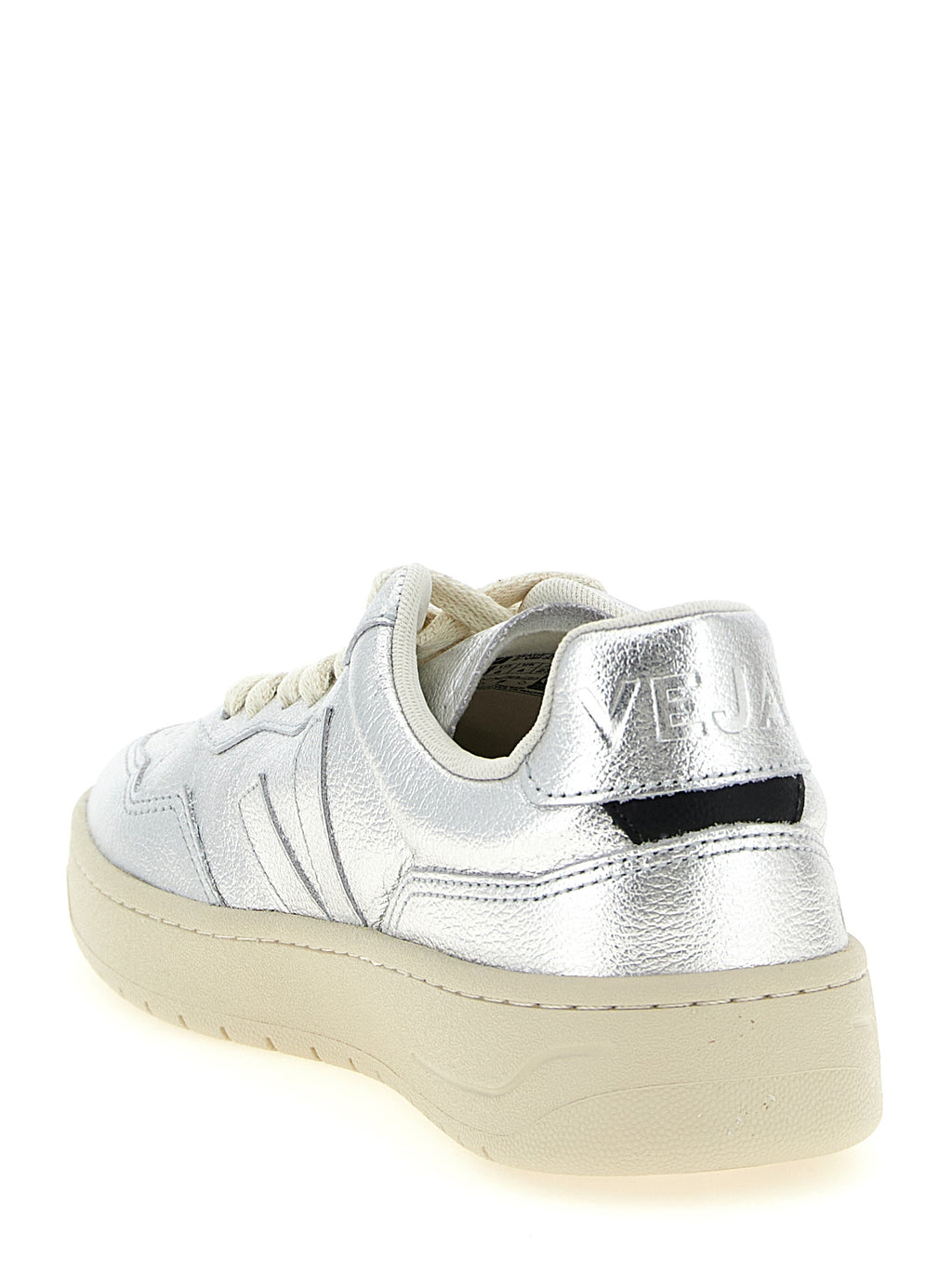 Veja Silver Genuine Leather Low Top Sneakers