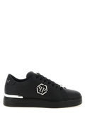 Philipp Plein Black Calfskin Low Top Sneakers