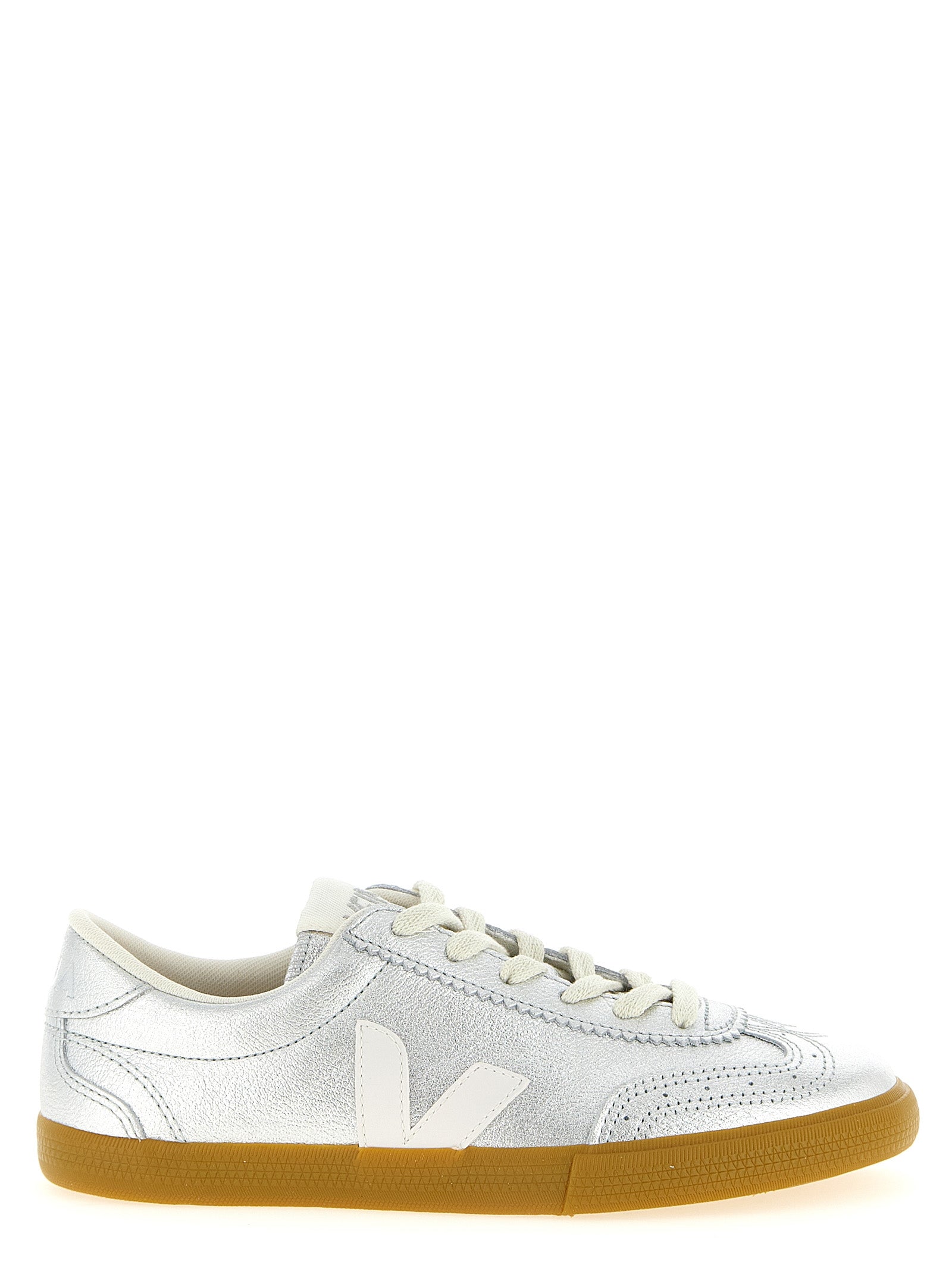 Veja Silver Genuine Leather Sneakers