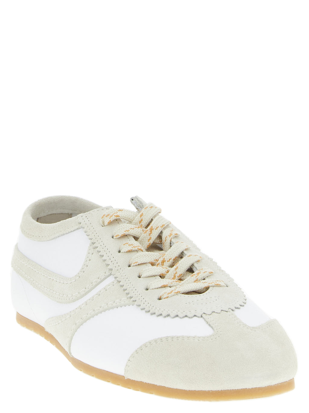 Dries Van Noten Beige Cowhide Low Top Sneakers