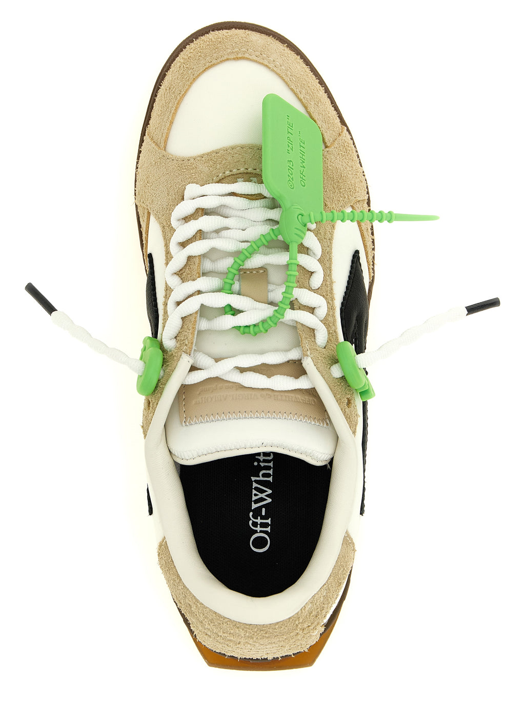 Off-White Multicolor Nylon Athletic Sneakers