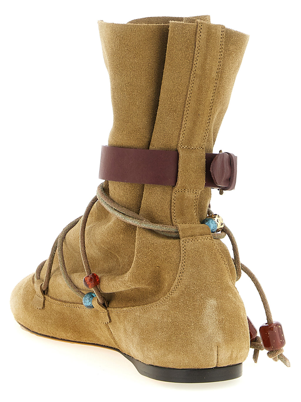 Isabel Marant Beige Calfskin Ankle Boots