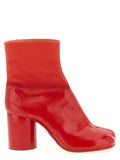 Maison Margiela Red Bovine Leather Ankle Boots