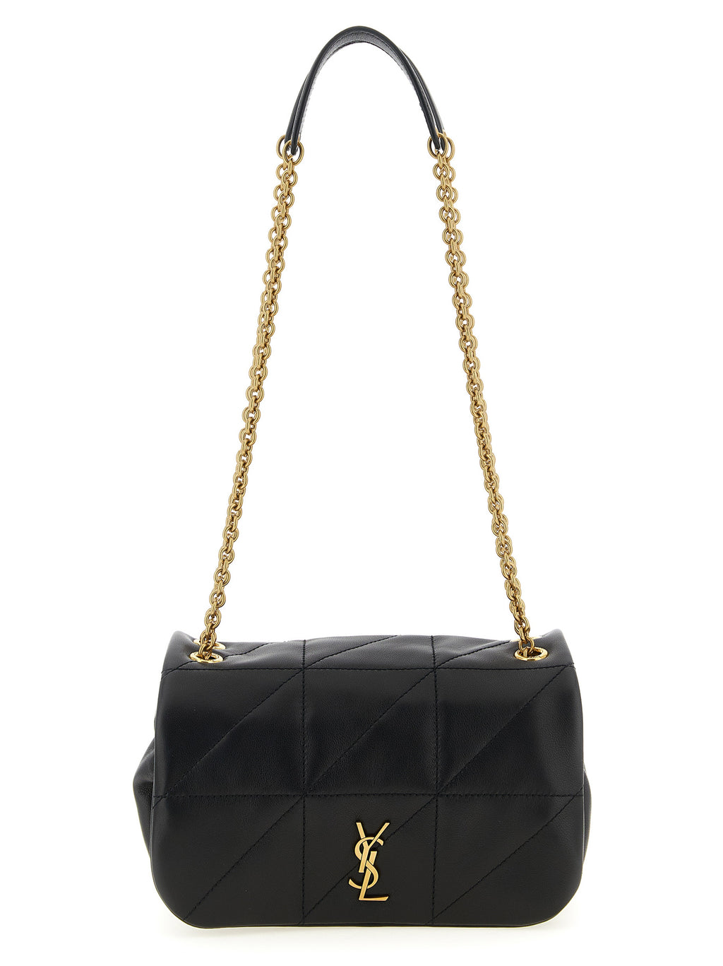 Saint Laurent Black Lamb Leather Shoulder Bag