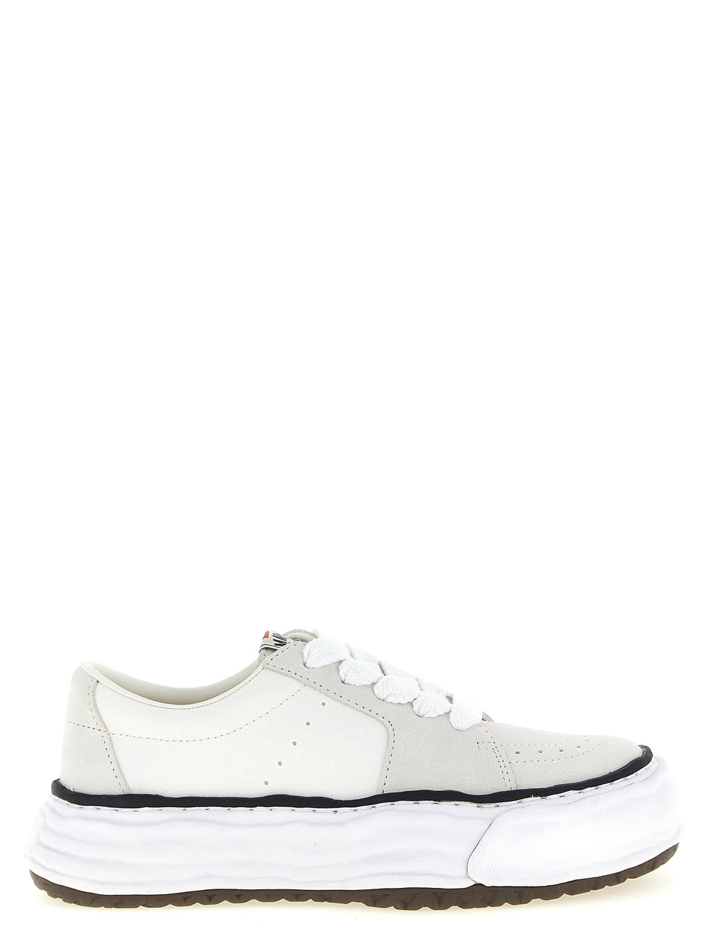 Maison Mihara Yasuhiro White Cowhide Platform Sneakers