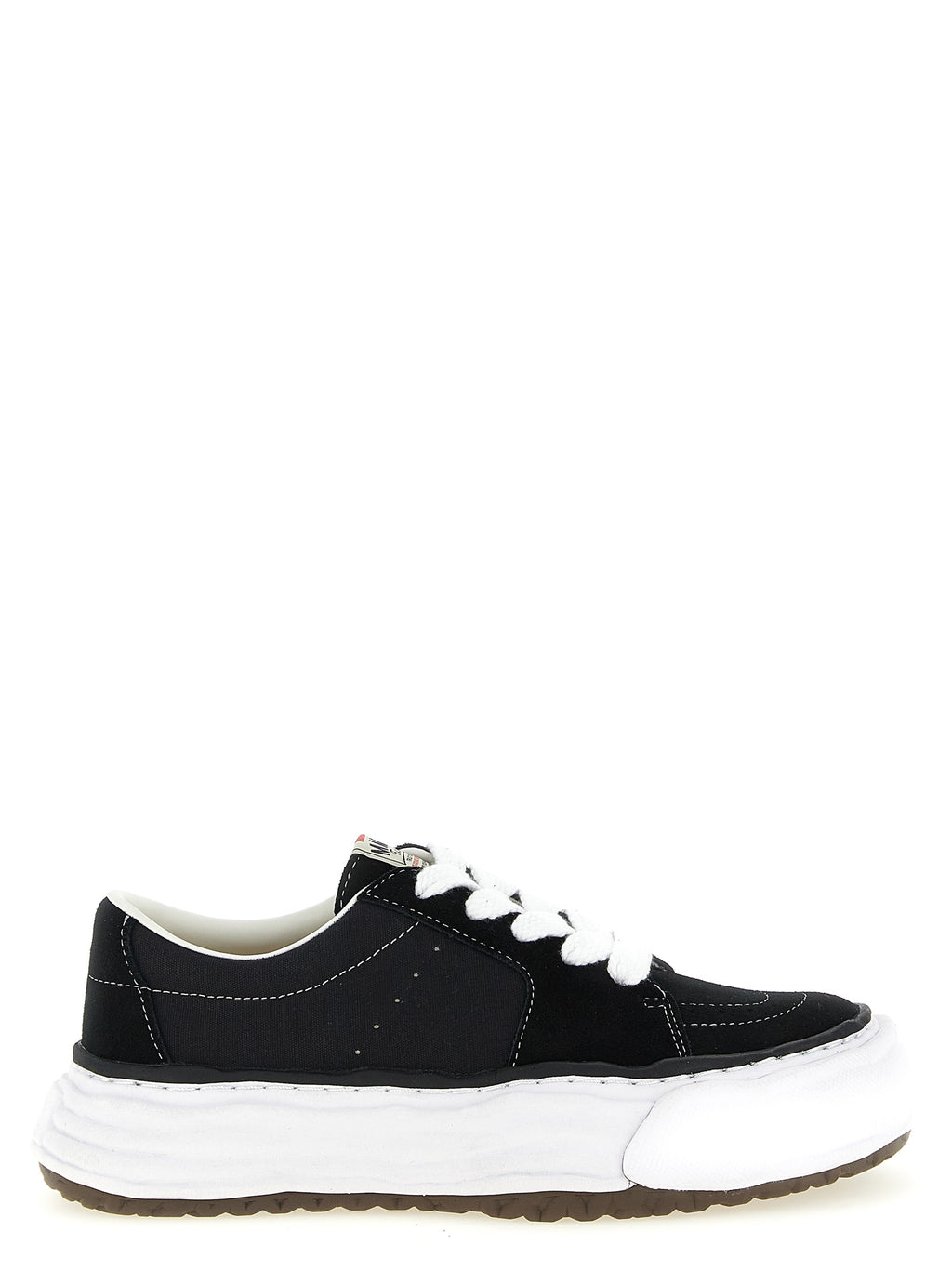 Maison Mihara Yasuhiro Black Cowhide Platform Sneakers
