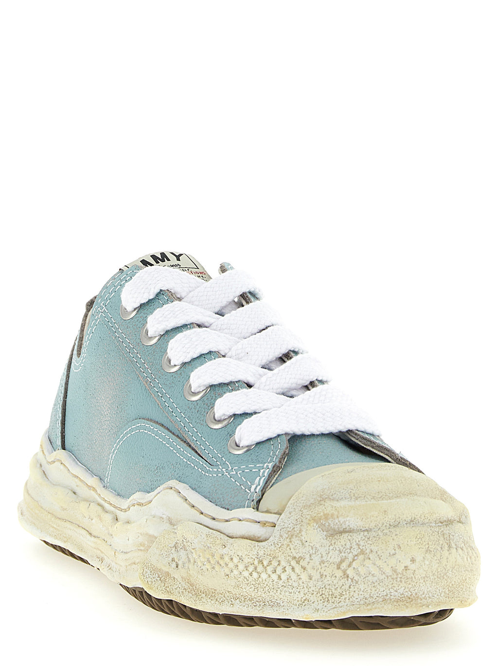 Maison Mihara Yasuhiro Blue Cowhide Low Top Sneakers