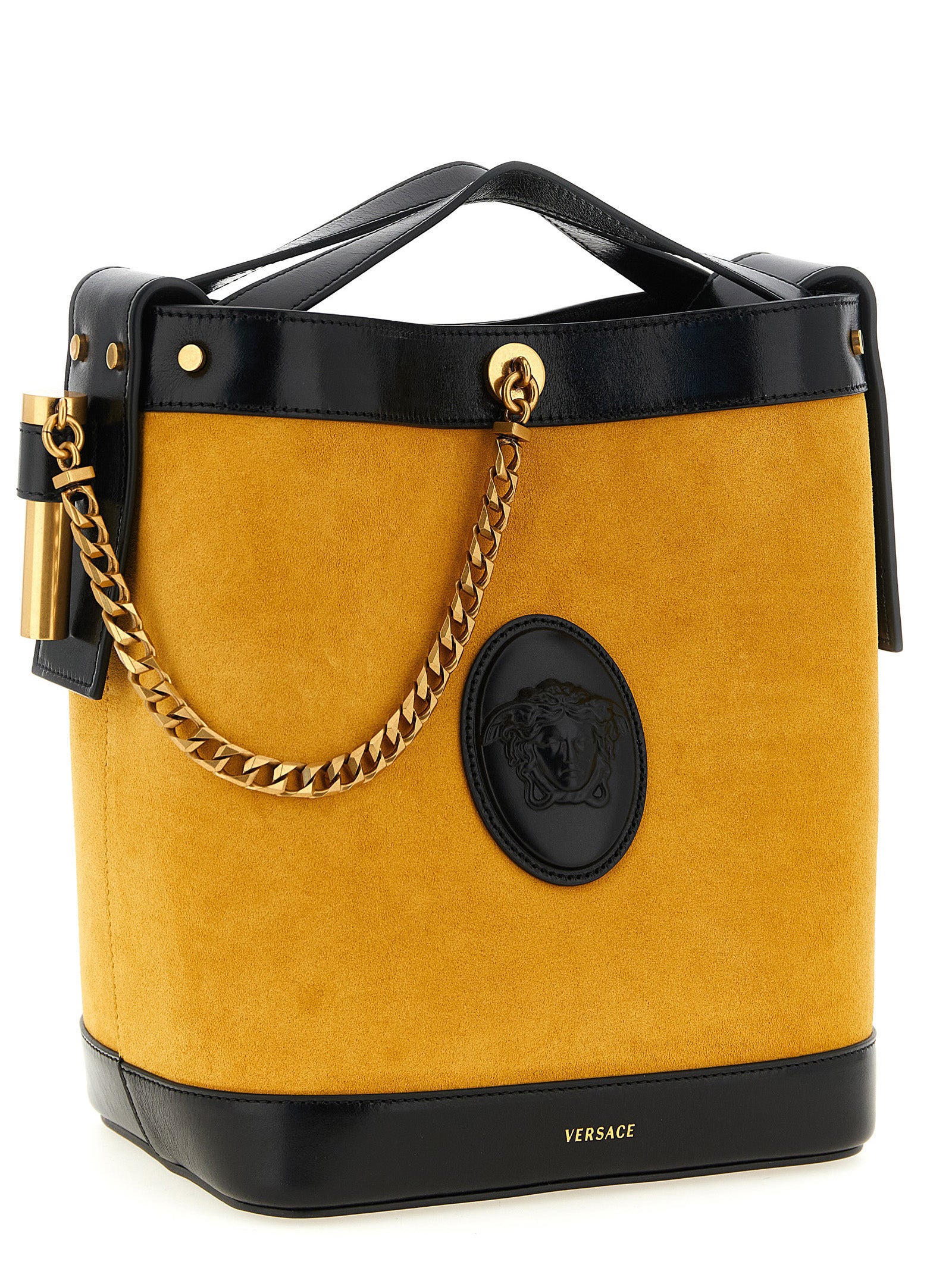 Versace Multicolor Calfskin Shoulder Bag