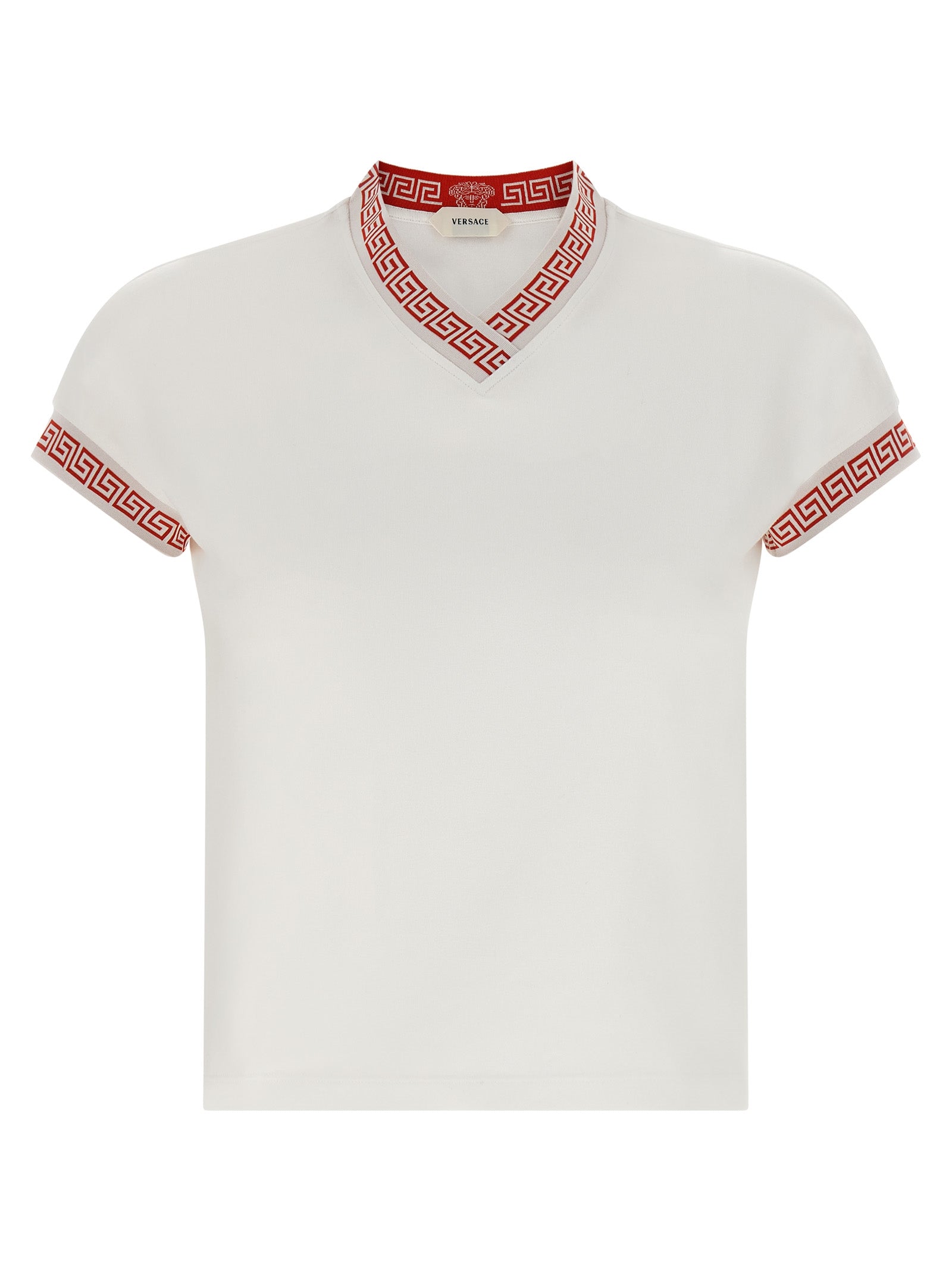 Versace Red Cotton T-Shirt
