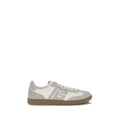 Balmain White Calf Leather Bos Taurus Athletic Sneakers
