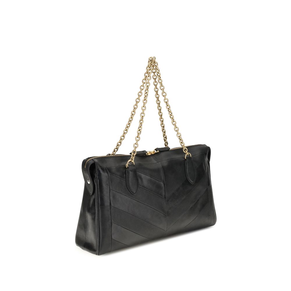 Valentino Garavani Black Lamb Ovis Aries Shoulder Bag