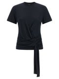 7 For All Mankind Blue Lyocell T-Shirt
