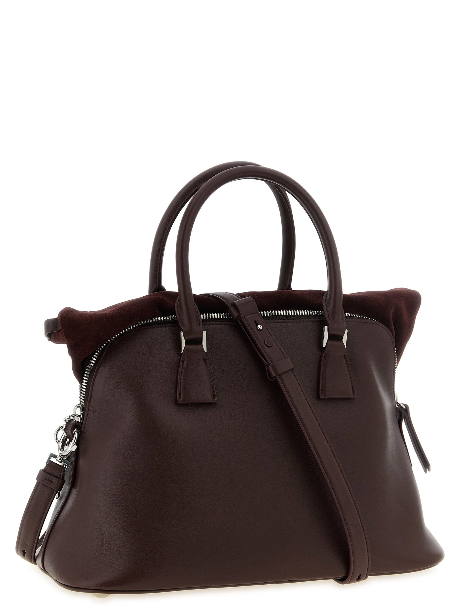 Maison Margiela Bordeaux Calfskin Shoulder Bag