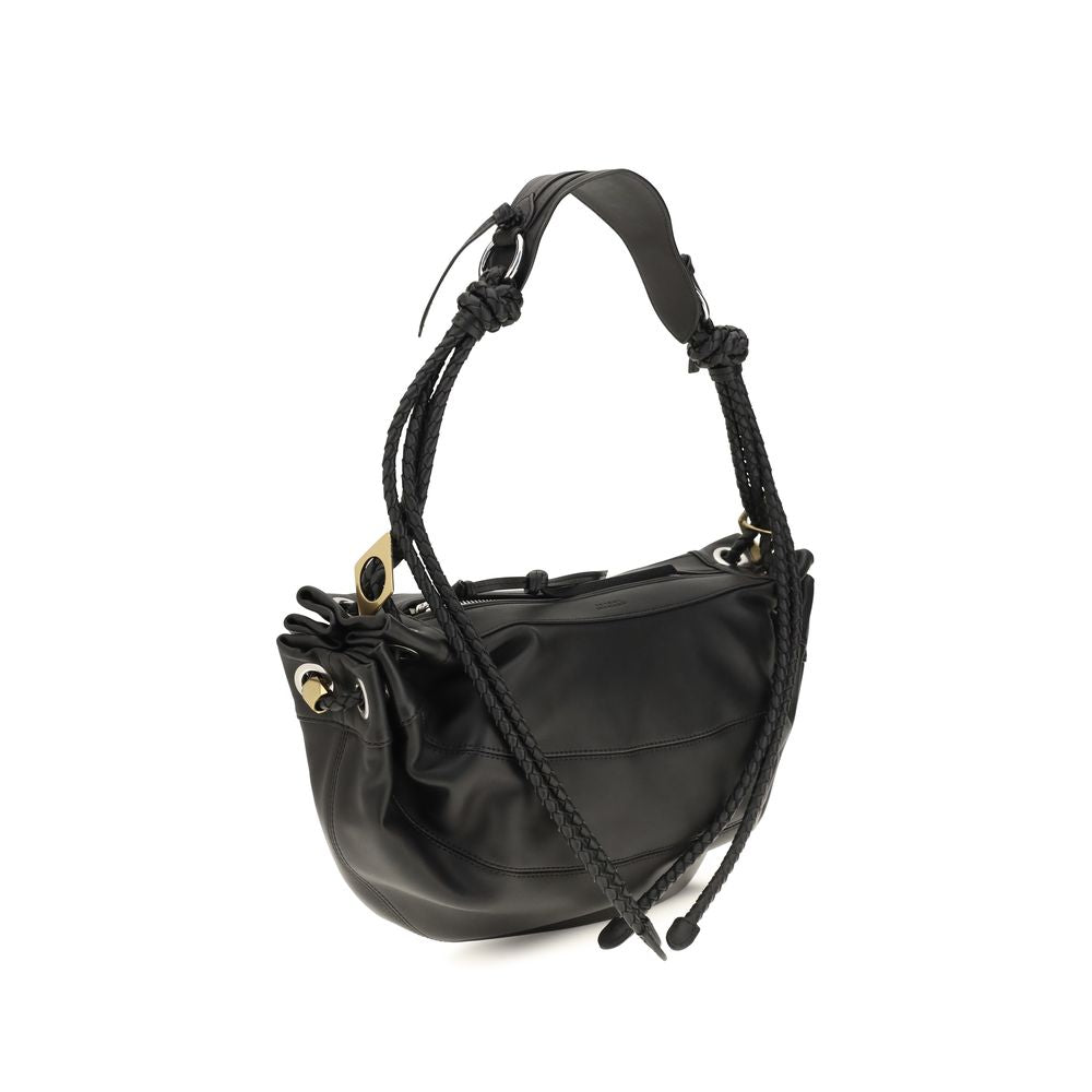 Isabel Marant Black Lamb Ovis Aries Shoulder Bag