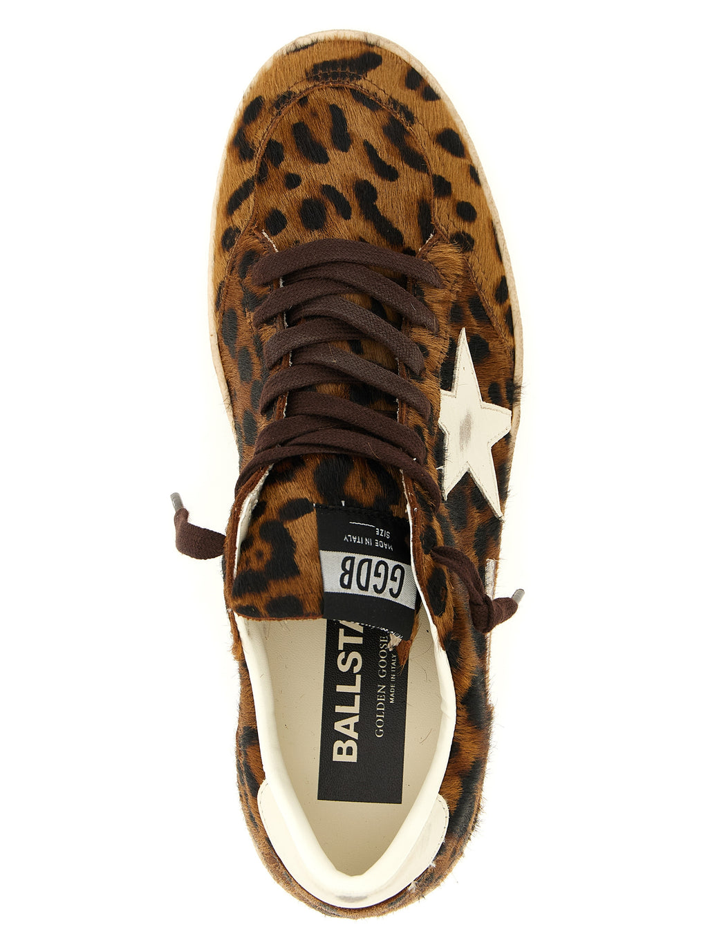 Golden Goose Brown Cowhide Low Top Sneakers
