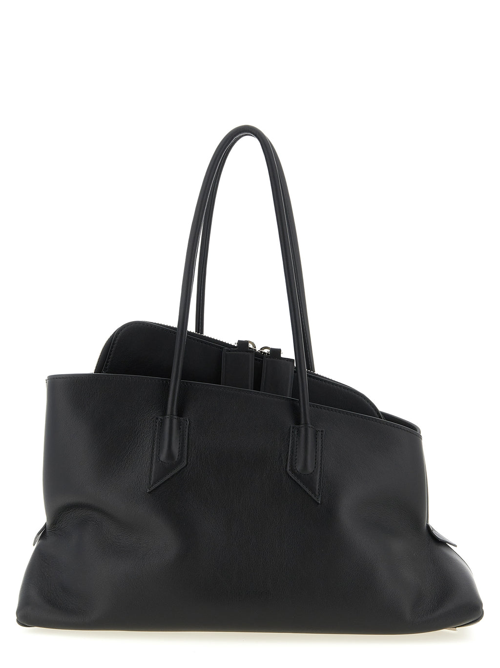 The Attico Black Calfskin Shoulder Bag