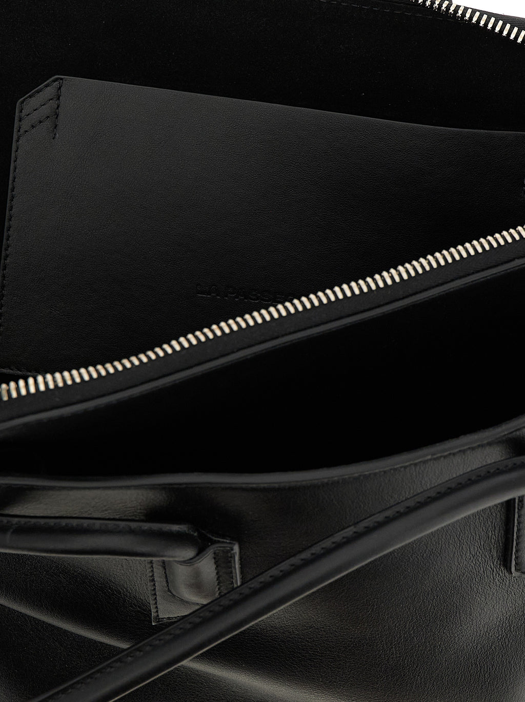 The Attico Black Calfskin Shoulder Bag