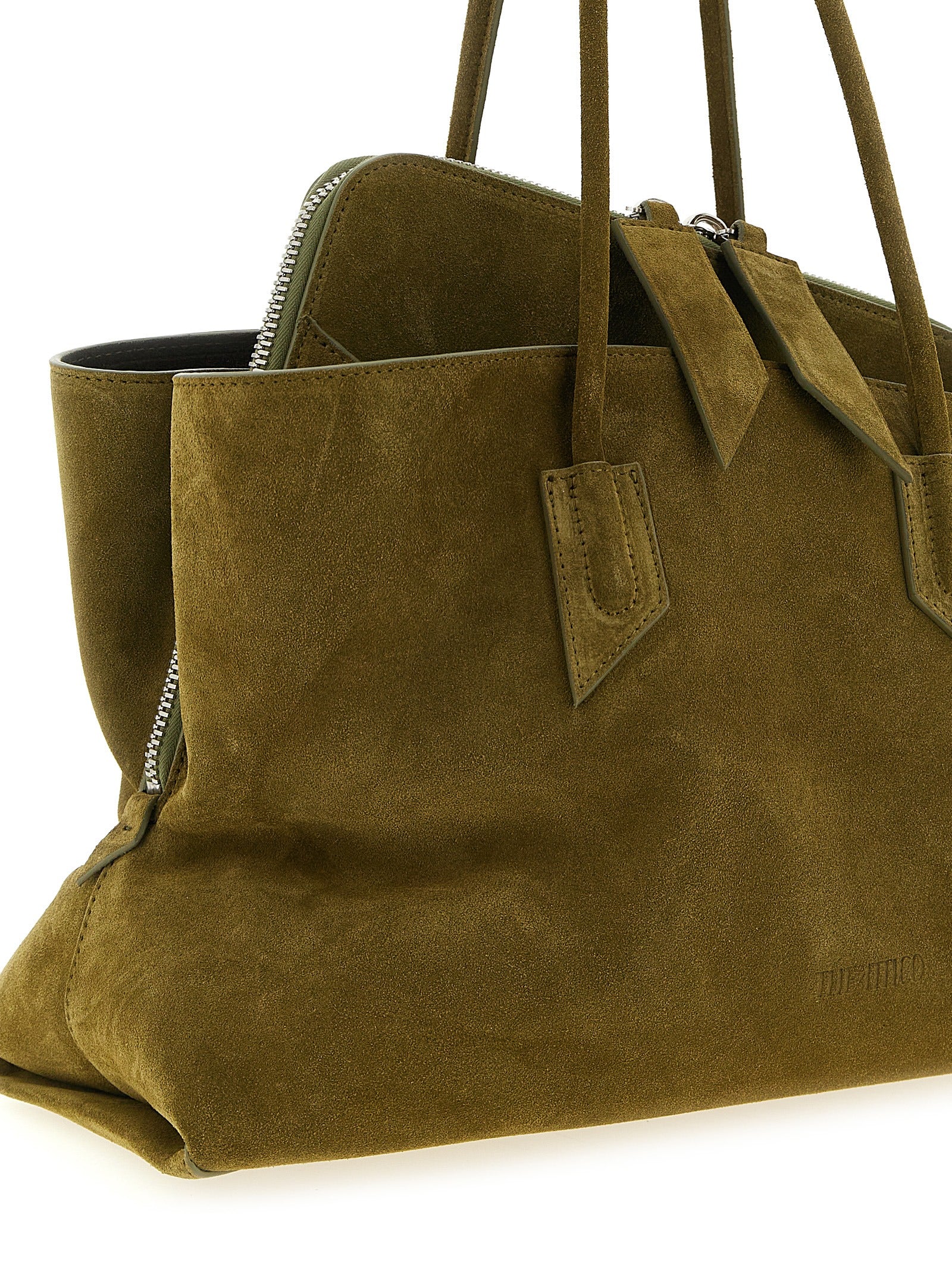 The Attico Bicolor Bovine Leather Shoulder Bag