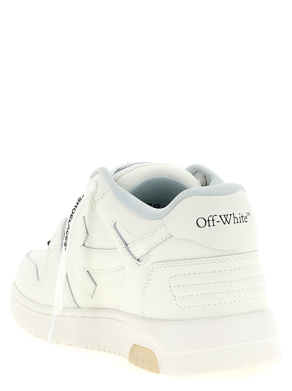 Off-White Bicolor Calfskin Athletic Sneakers