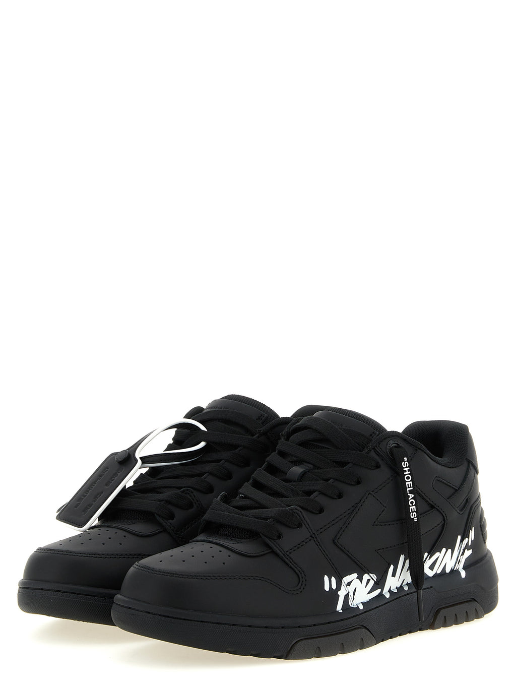 Off-White Bicolor Calfskin Low Top Sneakers