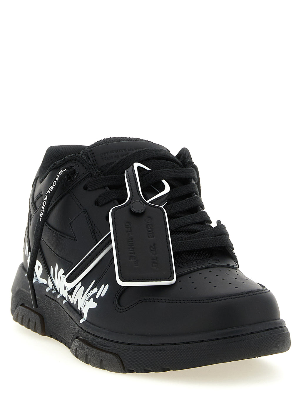 Off-White Bicolor Calfskin Low Top Sneakers