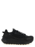 Moncler Black Leather Athletic Sneakers