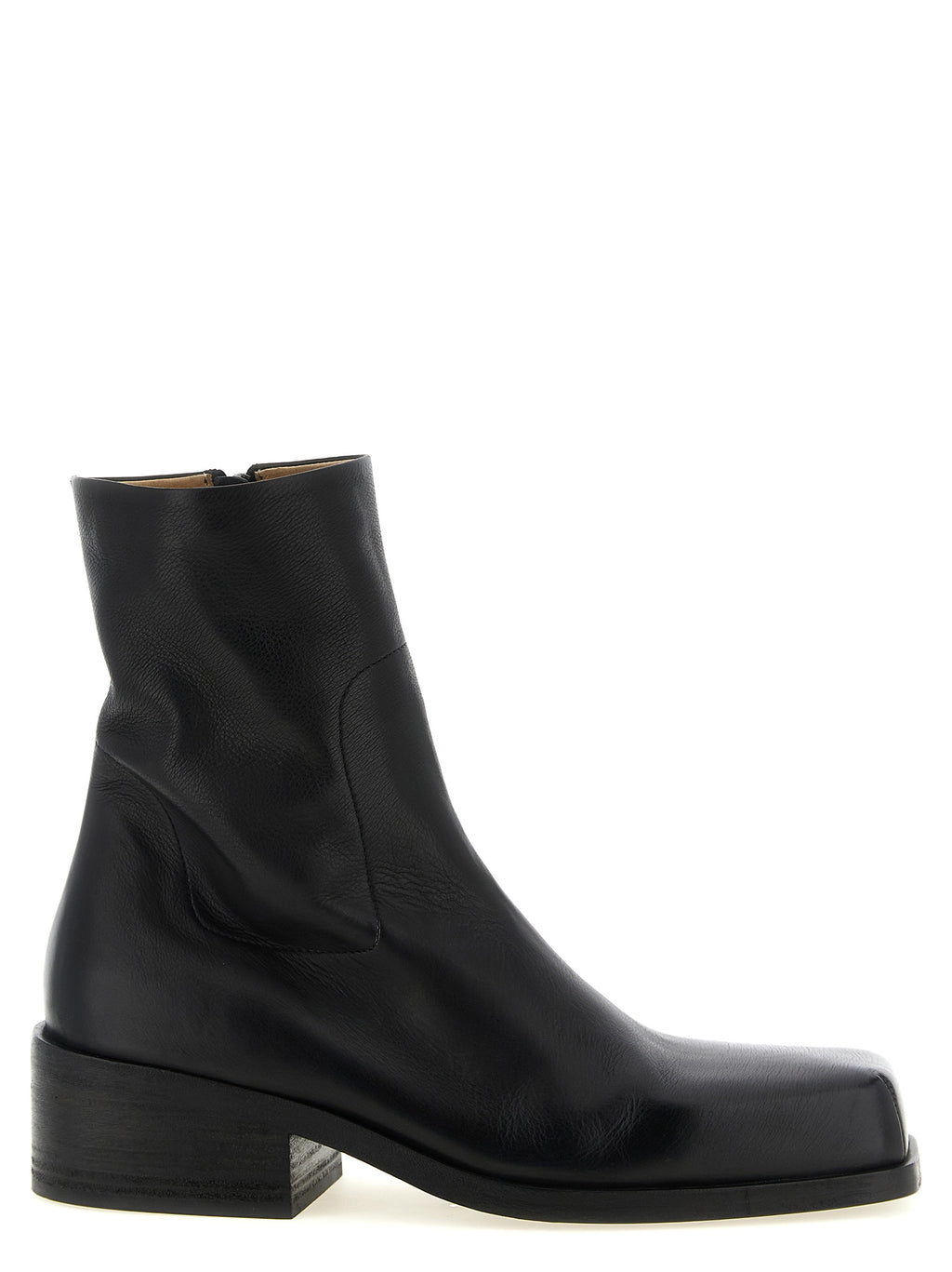 Marsell Black Calfskin Ankle Boots