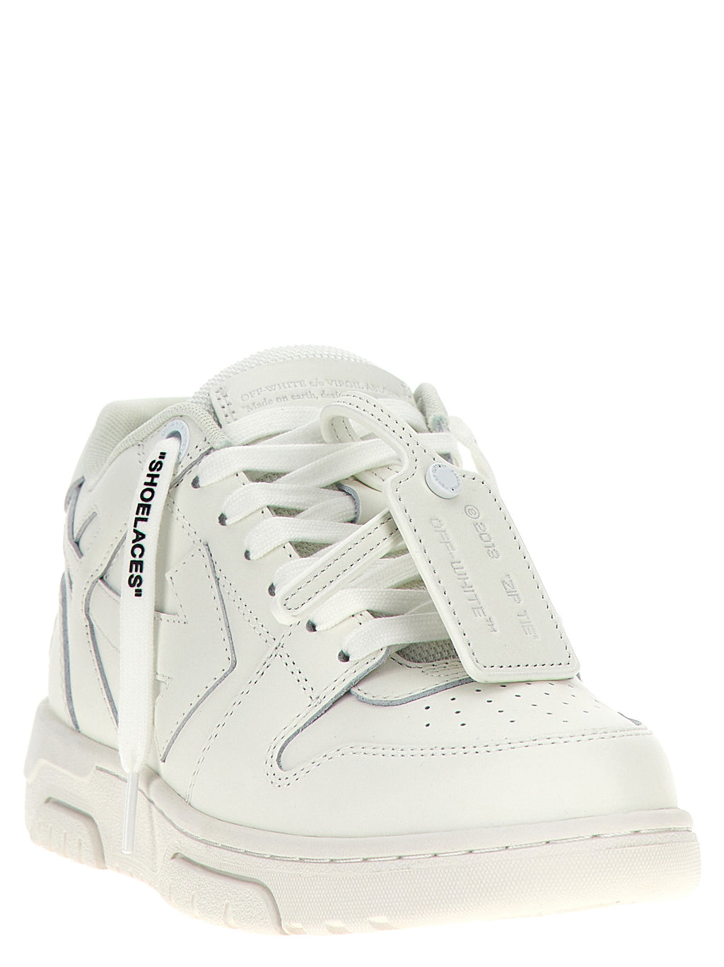 Off-White White Calfskin Low Top Sneakers