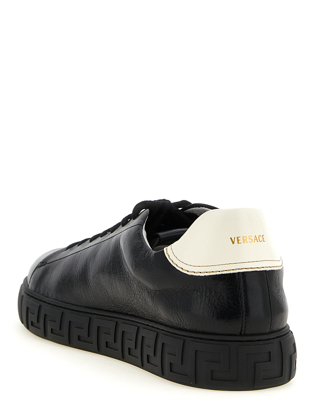 Versace Bicolor Calfskin Low Top Sneakers