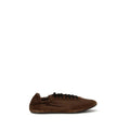 Prada Brown Calf Leather Bos Taurus Athletic Sneakers