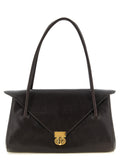 Marni Brown Calfskin Shoulder Bag