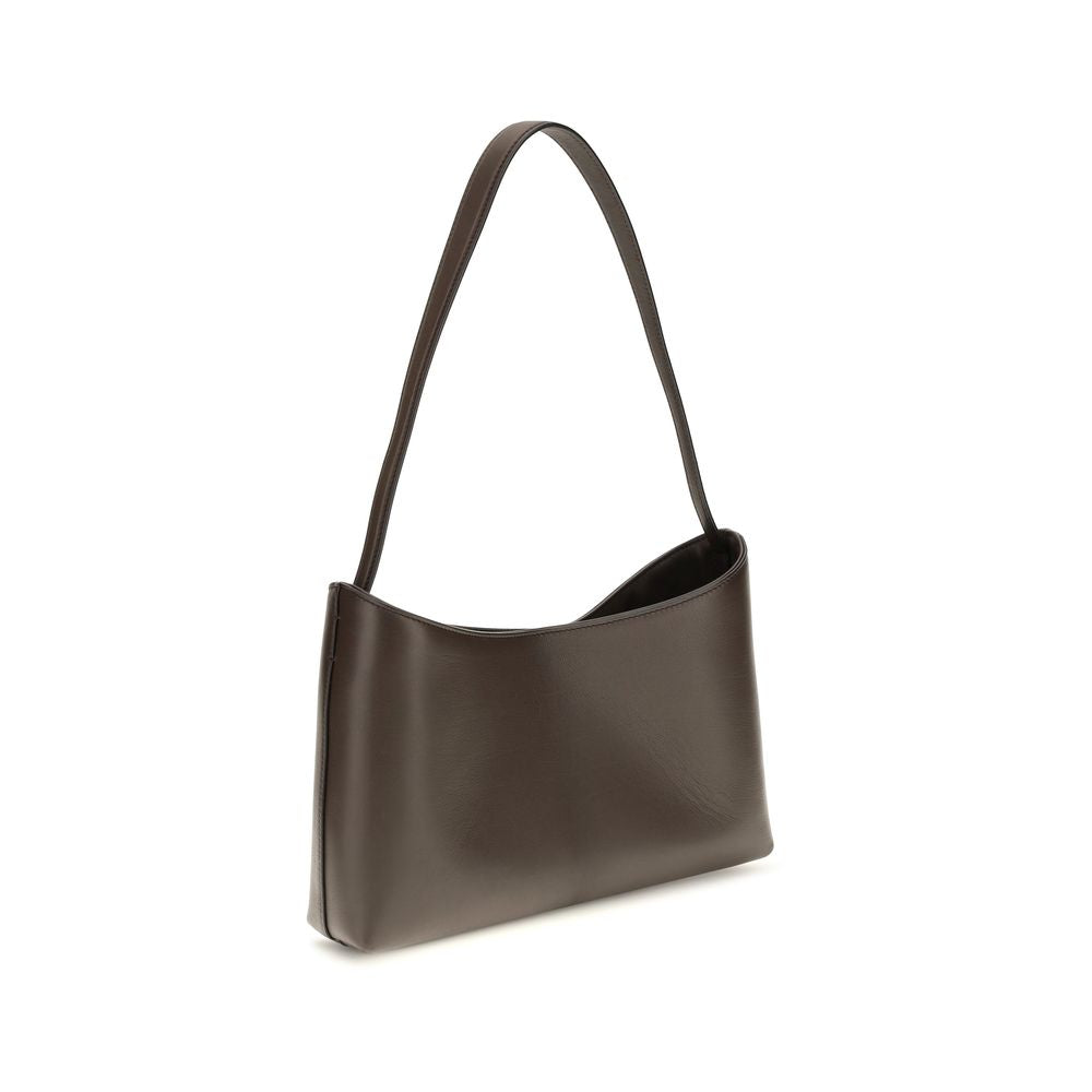 The Row Brown Calf Leather Bos Taurus Shoulder Bag
