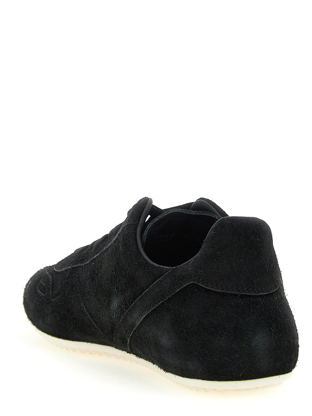 Rick Owens Bicolor Calfskin Low Top Sneakers