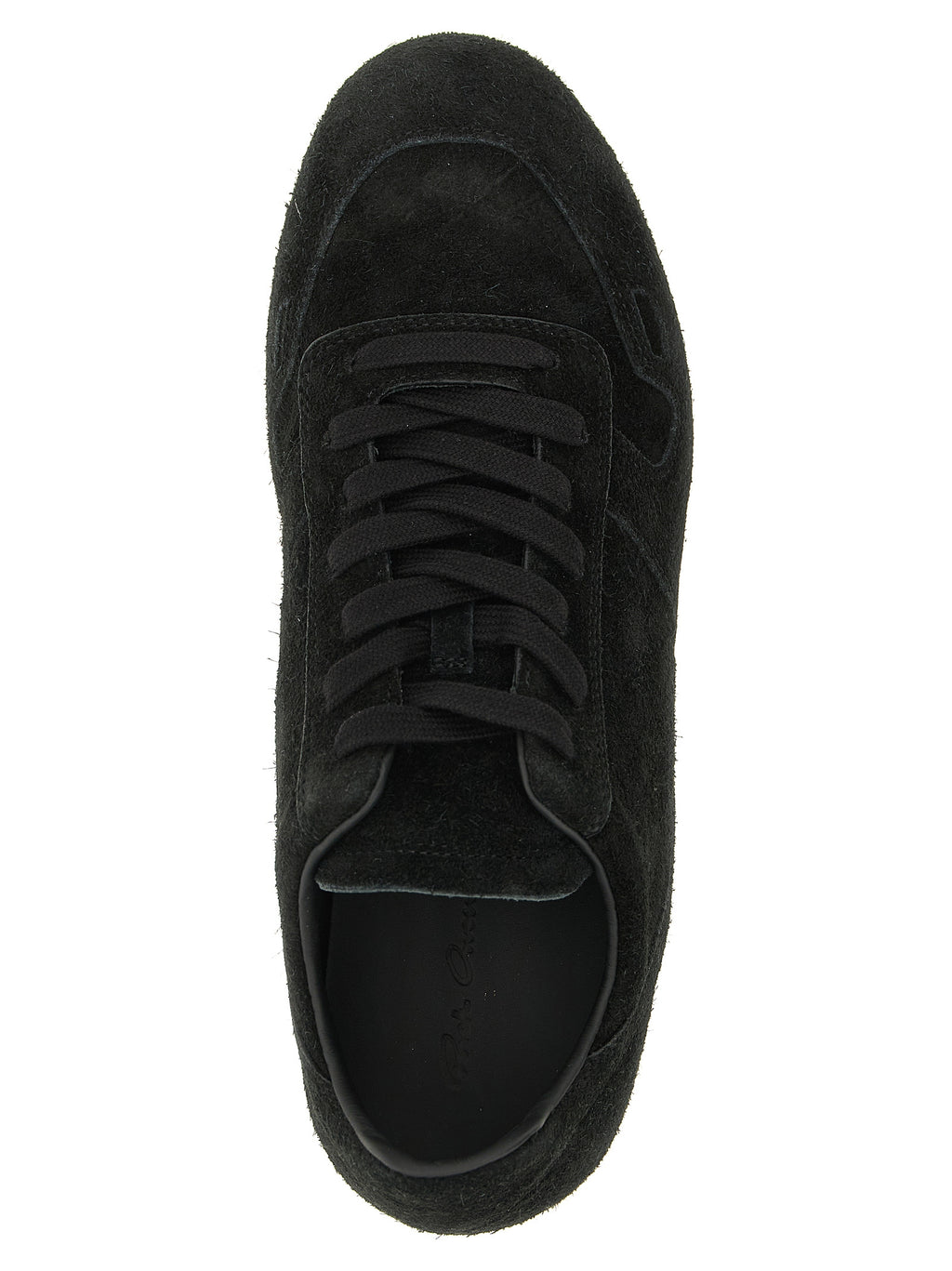Rick Owens Bicolor Calfskin Low Top Sneakers