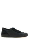 Stone Island Black Cotton Low Top Sneakers