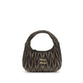 Miu Miu Brown Calf Leather Bos Taurus Shoulder Bag