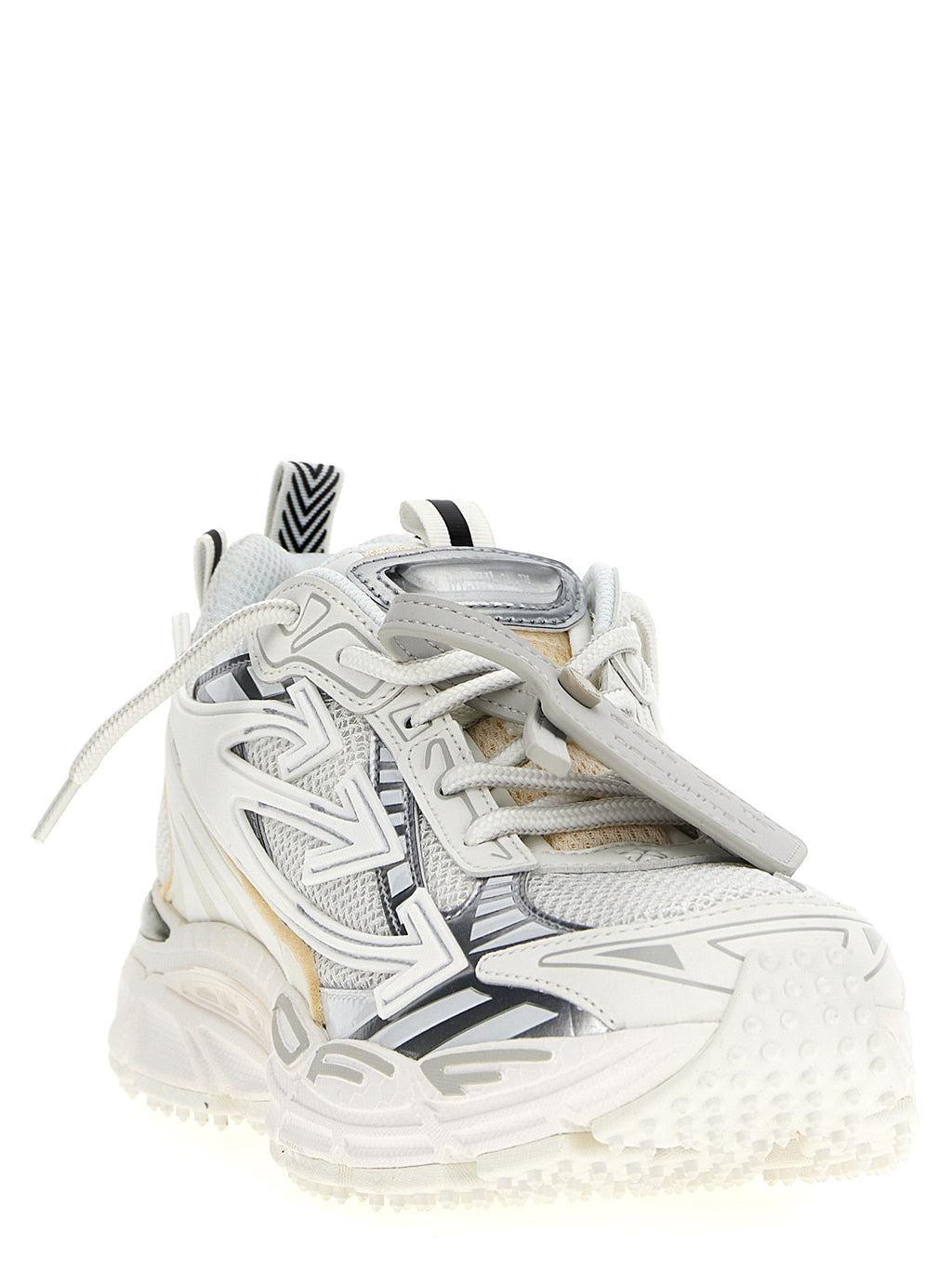 Off-White White Polyethylene Athletic Sneakers