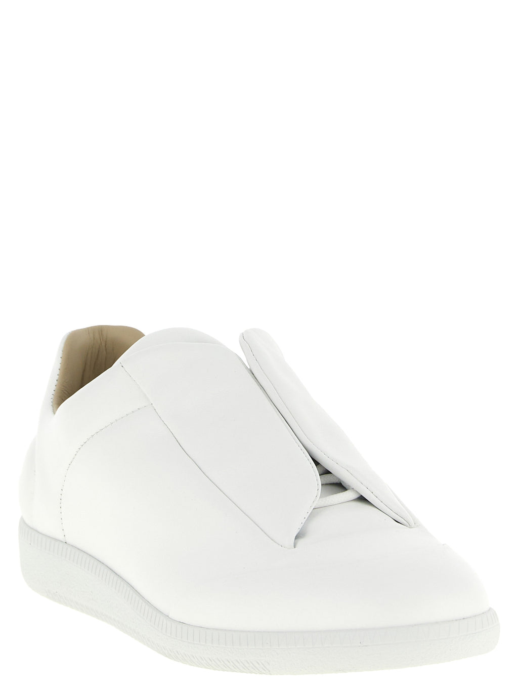 Maison Margiela White Calfskin Low Top Sneakers