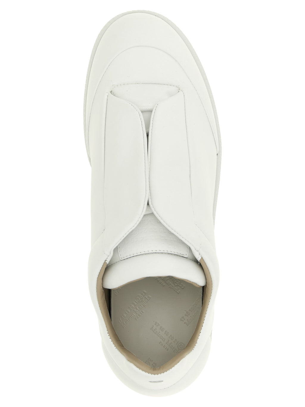 Maison Margiela White Calfskin Low Top Sneakers