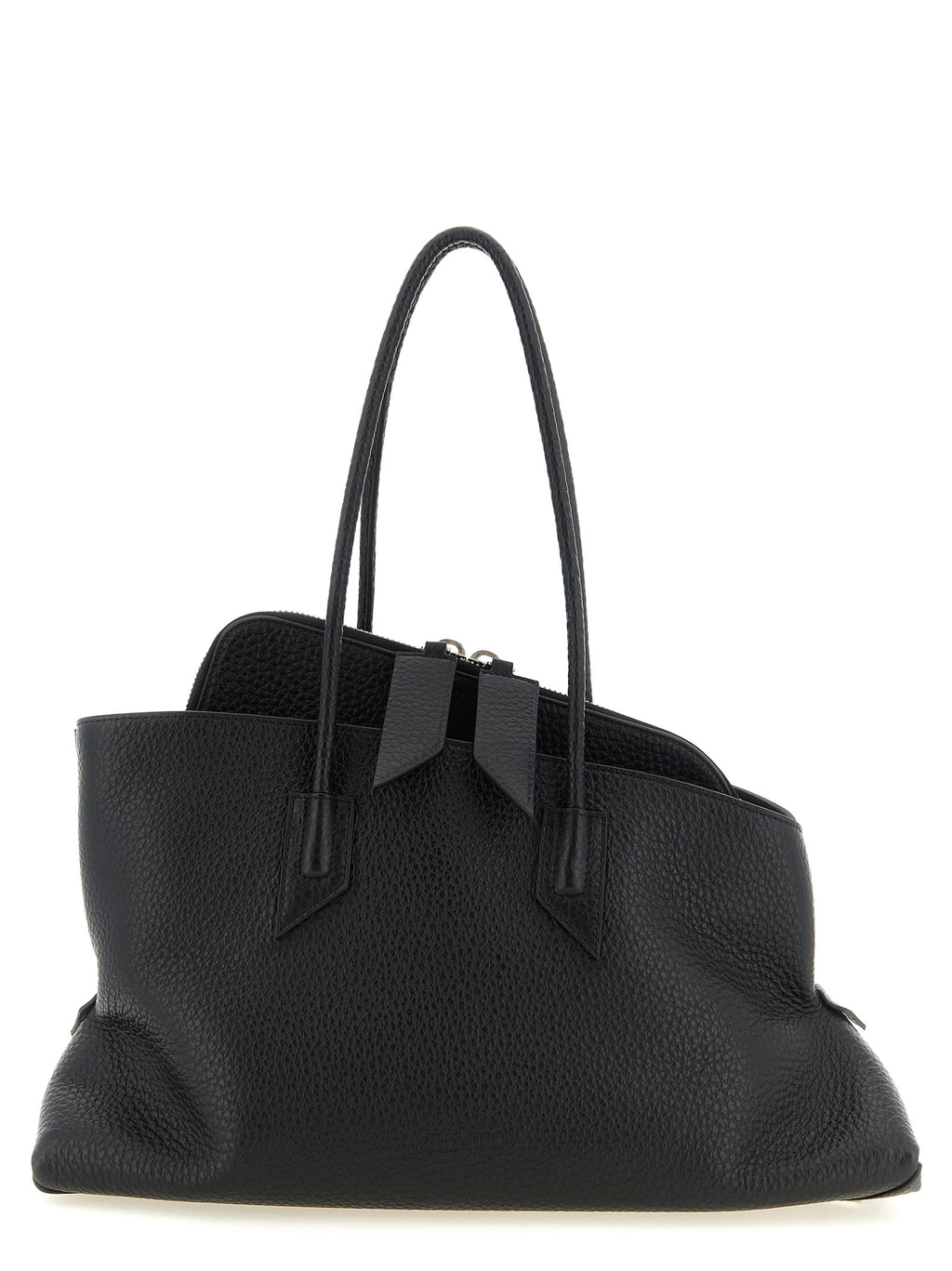 The Attico Black Bovine Leather Shoulder Bag