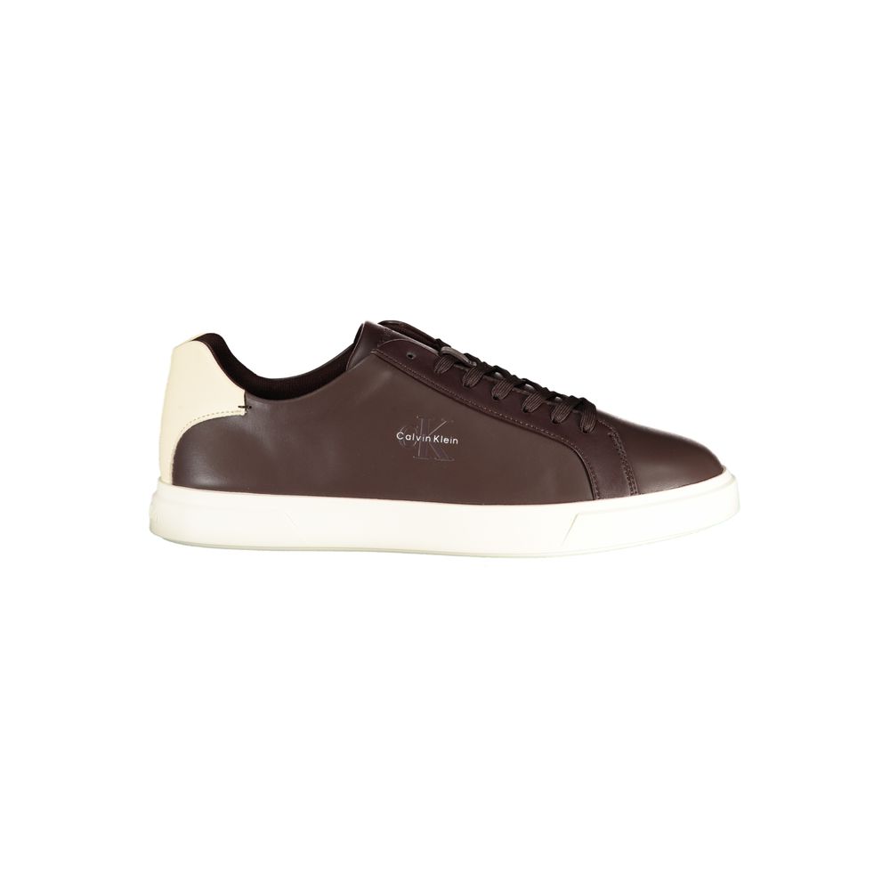 Calvin Klein Brown Polyurethane Men's Sneaker