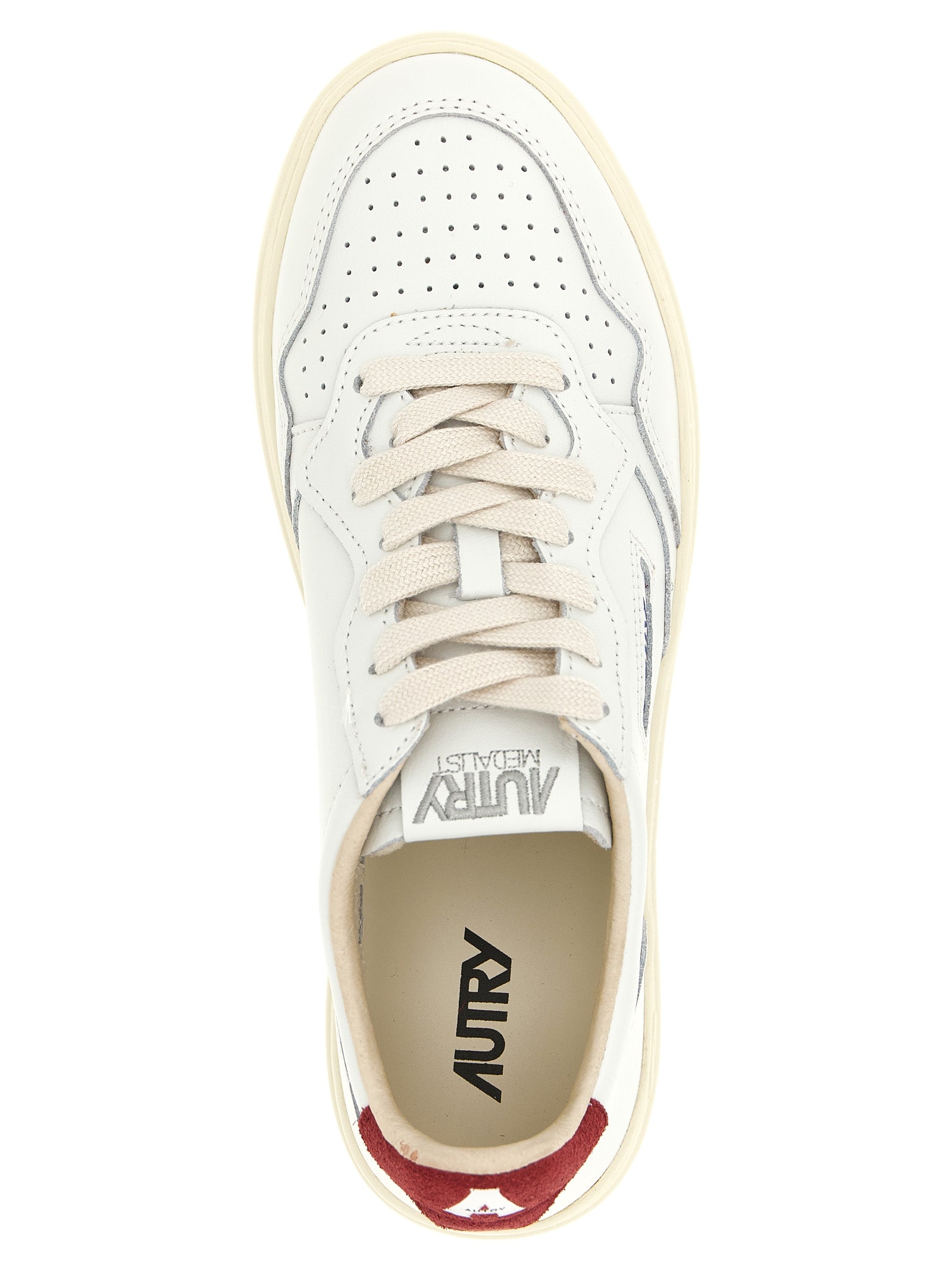 Autry Bordeaux Cowhide Athletic Sneakers