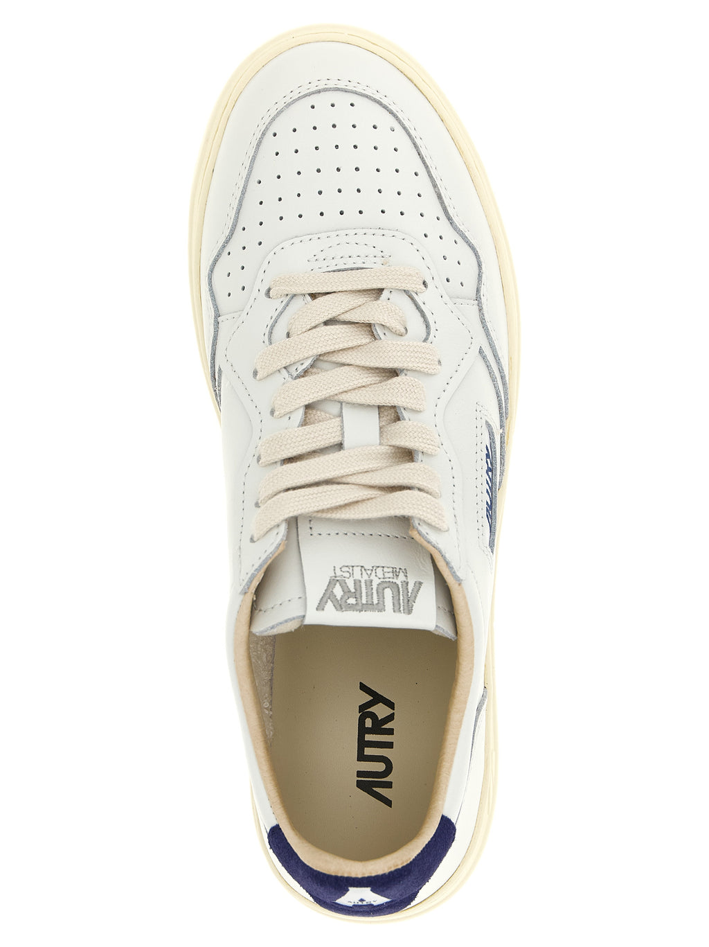 Autry Blue Cowhide Athletic Sneakers