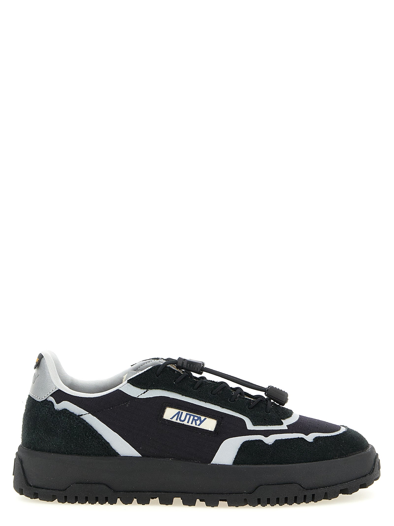 Autry Black Nylon Athletic Sneakers